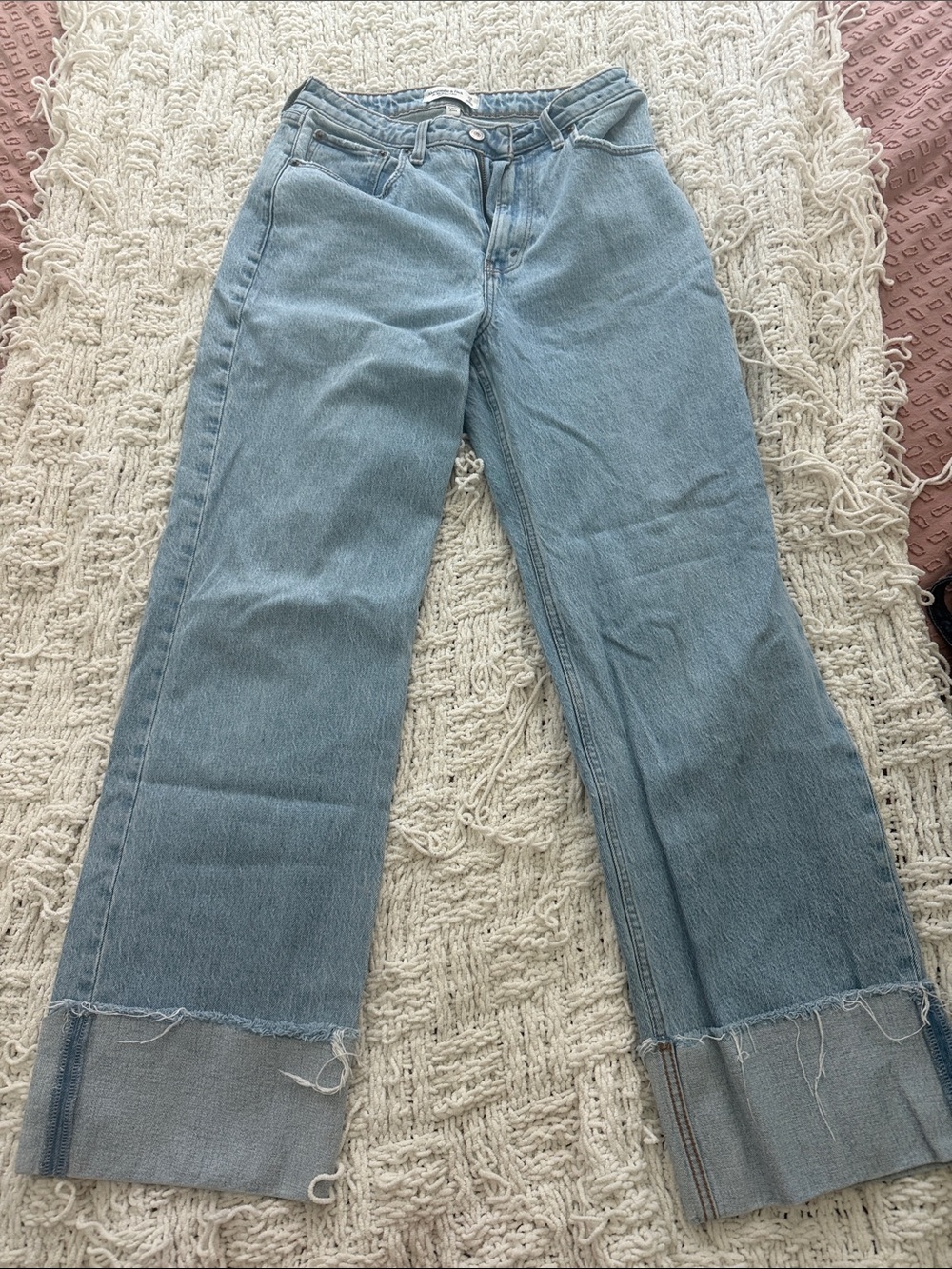 Light Blue Curve Love Relaxed High Rise Women's Jeans